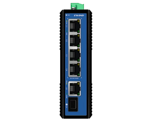6-портовый промышленный 10/100/1000M PoE Ewind EW-PIS1806F-4GE