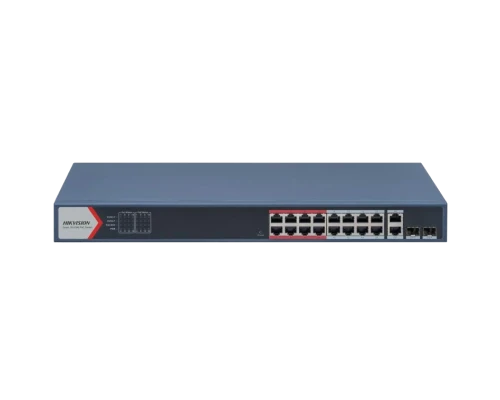 Коммутатор 24 порта управляемый Hikvision DS-3E1326P-EI(B) POE
