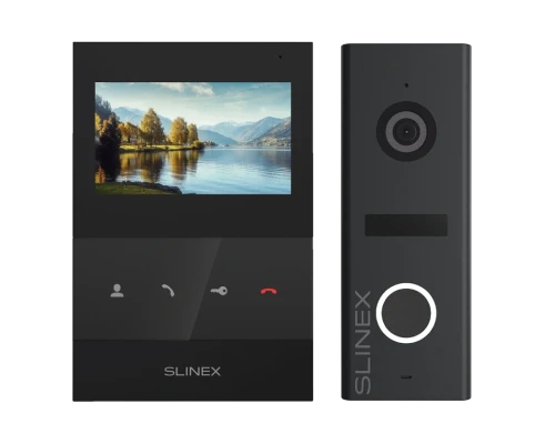 Комплект видеодомофона Slinex SQ-04 Black + ML-17HR Graphite