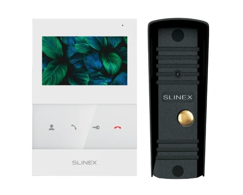 Комплект відеодомофону Slinex SQ-04 White + ML-16HR (черный)