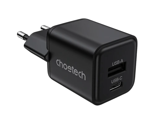 Адаптер Choetech PD5012 mini Black PD30W GAN A+C