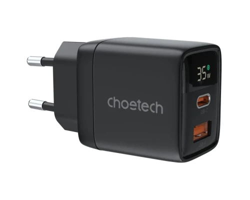 Адаптер Choetech PD6052 Black PD35W GAN A+C