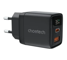 Адаптер Choetech PD6052 Black PD35W GAN A+C