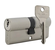 Цилиндр CISA C2000 70 (35*35) никель матовый 3 ключа