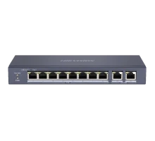Коммутатор 8 портов неуправляемый Hikvision DS-3E0310P-E/M(B) PoE