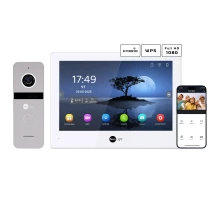 Комплект відеодомофону Neolight ALPHA Hybrid + SOLO FHD Silver