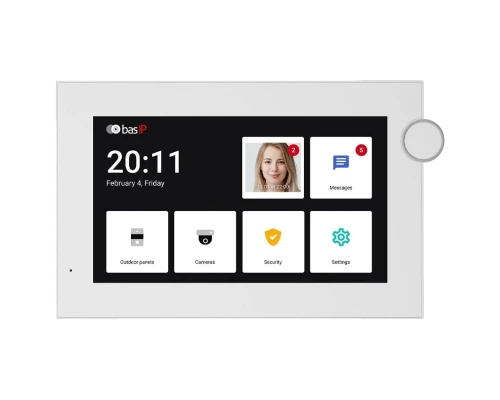 Видеодомофон Bas-IP AZ-07LF white Android 7