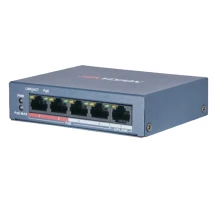 4-портовий POE комутатор Hikvision DS-3E0105P-E/M(B)