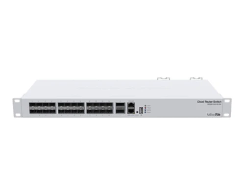 24-портовый управляемый коммутатор MikroTik CRS326-24S+2Q+RM