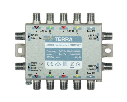 Каскадируемый мультисвитч unicable Terra SRM522 