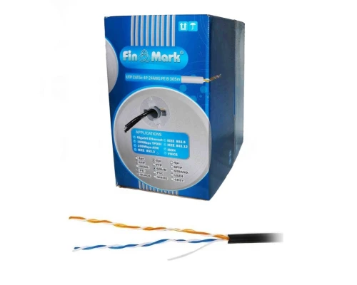 Кабель вита пара зовнішній FinMark FTP CAT 5e 