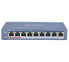 8-портовий некерований POE комутатор Hikvision DS-3E0109P-E(C)