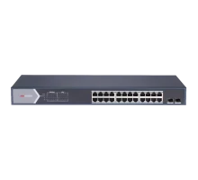 Керований 24-портовий гігабітний комутатор PoE Hikvision DS-3E1526P-SI