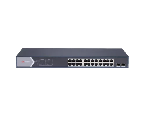 Керований 24-портовий гігабітний комутатор PoE Hikvision DS-3E1526P-SI