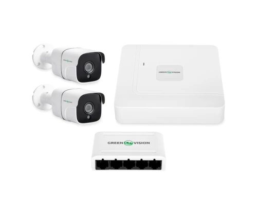 Комплект видеонаблюдения на 2 камеры GV-IP-K-W68/02 4MP (Lite)