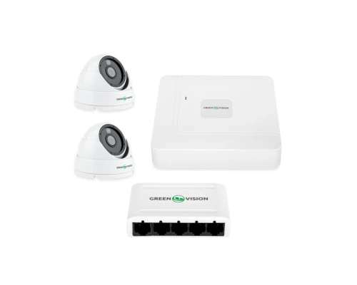 Комплект видеонаблюдения на 2 камеры GV-IP-K-W67/02 4MP (Lite)