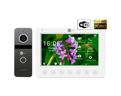 Комплект відеодомофону Neolight NeoKIT HD WF Graphite