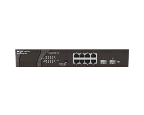 10-портовый неуправляемый PoE коммутатор Ruijie Reyee RG-ES110GDS-P