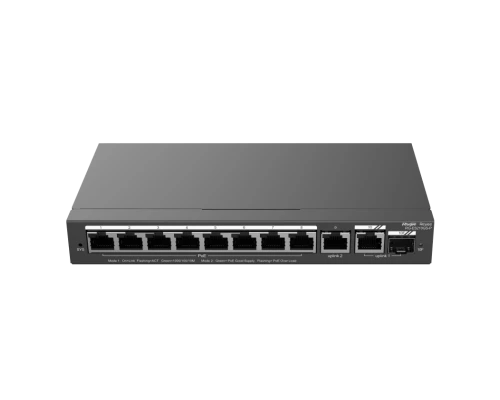 10-портовый гигабитный PoE с облачным управлением RG-ES210GS-P