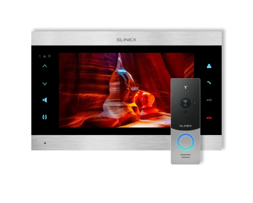 Комплект відеодомофону SL-10N Cloud (silver + black)