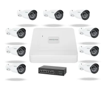 Комплект відеоспостереження на 9 камер GV-IP-K-W73/09 3MP