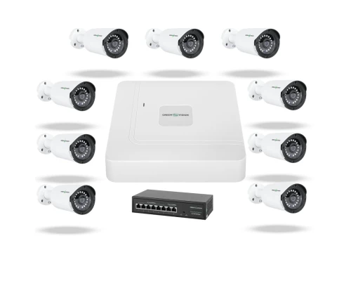 Комплект видеонаблюдения на 9 камер GV-IP-K-W73/09 3MP