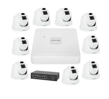 Комплект відеоспостереження на 9 камер GV-IP-K-W72/09 3MP