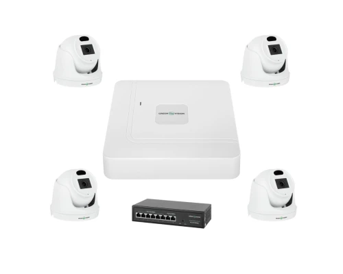 Комплект видеонаблюдения на 4 камеры GV-IP-K-W70/04 3MP