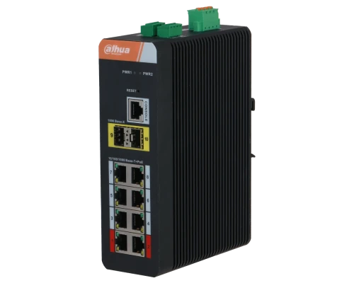 10-портовый управляемый гигабитный коммутатор с 8-портовым PoE DH-IS4210-8GT-120