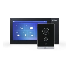 Комплект (черный домофон) Dahua Standart DHI-VTO2211G-WP + DHI-VTH2421FB-P