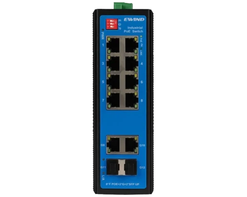 8-портовий промисловий 10/100M PoE Ewind EW-PIS1712-8FE