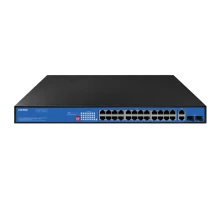 28-портовый 24*1000M POE+2*GE+2*GF PoE Ewind EW-S1928CG-AP