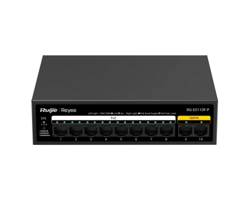 10-портовый 10/100Мб неуправляемый PoE Ruijie Reyee RG-ES110F-P