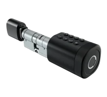 Умный дверной биометрический замок (цилиндр) SEVEN LOCK SL-7774BF black (35-90мм)