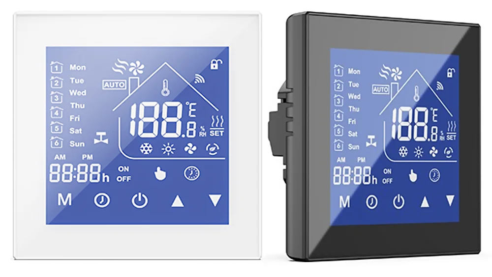 Smart Touch Thermostat / TRV — пример установки и экран